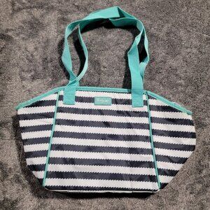 Thirty-One Striped Foil Lined Large Lunch Bag